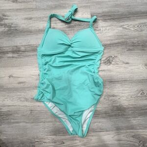 VS Green Swimsuit One Piece Cutout Monokini Sexy Bathing Suit Beach Pool Party S